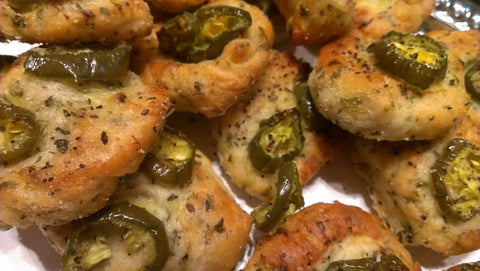 Focaccia Bread Buttons Appetizer